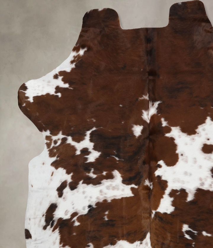 Tricolor X-Large European Cowhide Rug 6'8"H x 6'2"W #B12337 by Hudson Hides