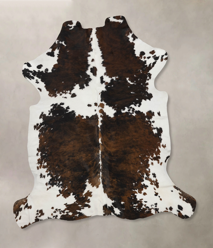 Tricolor X-Large European Cowhide Rug 6'11"H x 6'7"W #B12341 by Hudson Hides