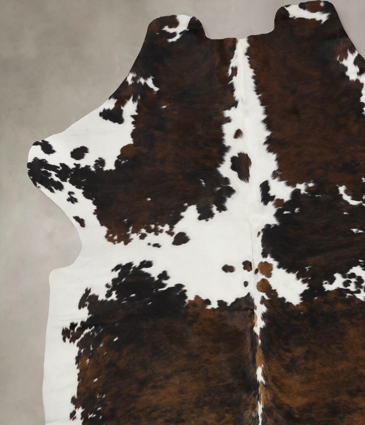 Tricolor X-Large European Cowhide Rug 6'11"H x 6'7"W #B12341 by Hudson Hides
