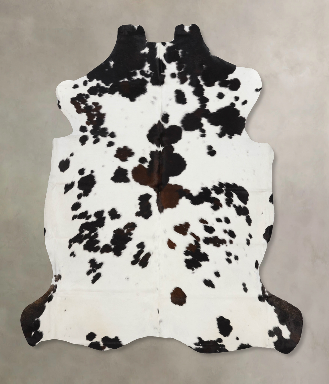 Tricolor X-Large European Cowhide Rug 6'8"H x 6'2"W #B12349 by Hudson
