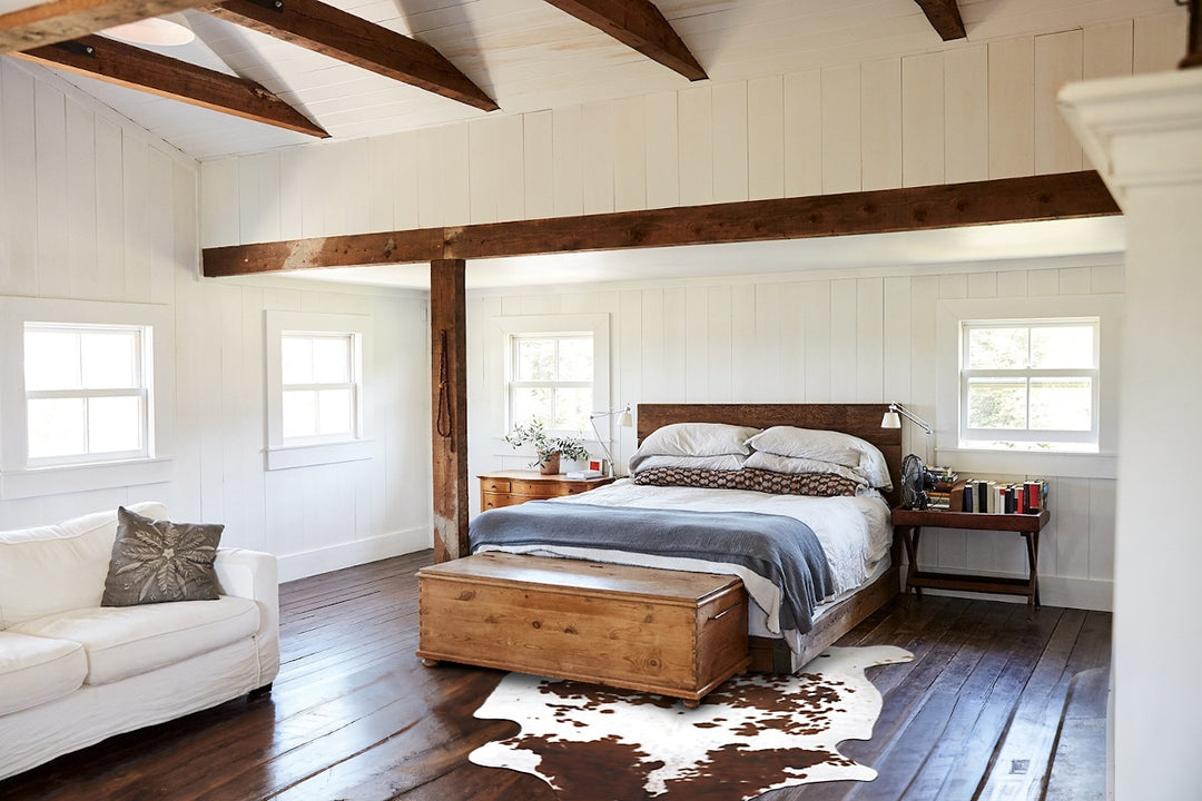 Tricolor X-Large European Cowhide Rug 6'8"H x 6'3"W #B12360 by Hudson