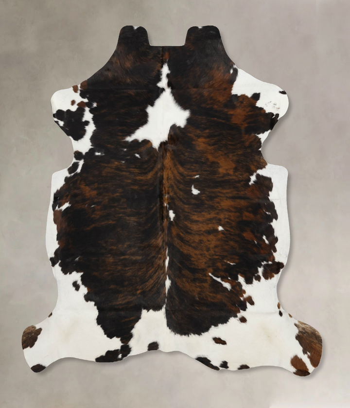 Tricolor X-Large European Cowhide Rug 6'7"H x 6'4"W #B12394 by Hudson Hides