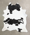 Black and White XX-Large Brazilian Cowhide Rug 8'9
