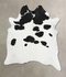 Black and White XX-Large Brazilian Cowhide Rug 8'5
