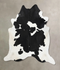 Black and White XX-Large Brazilian Cowhide Rug 8'6