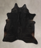 Solid Black X-Large Brazilian Cowhide Rug 7'9