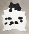 Black and White X-Large Brazilian Cowhide Rug 7'7