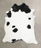 Black and White XX-Large Brazilian Cowhide Rug 9'2
