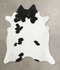 Black and White X-Large Brazilian Cowhide Rug 7'4