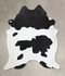 Black and White XX-Large Brazilian Cowhide Rug 8'8