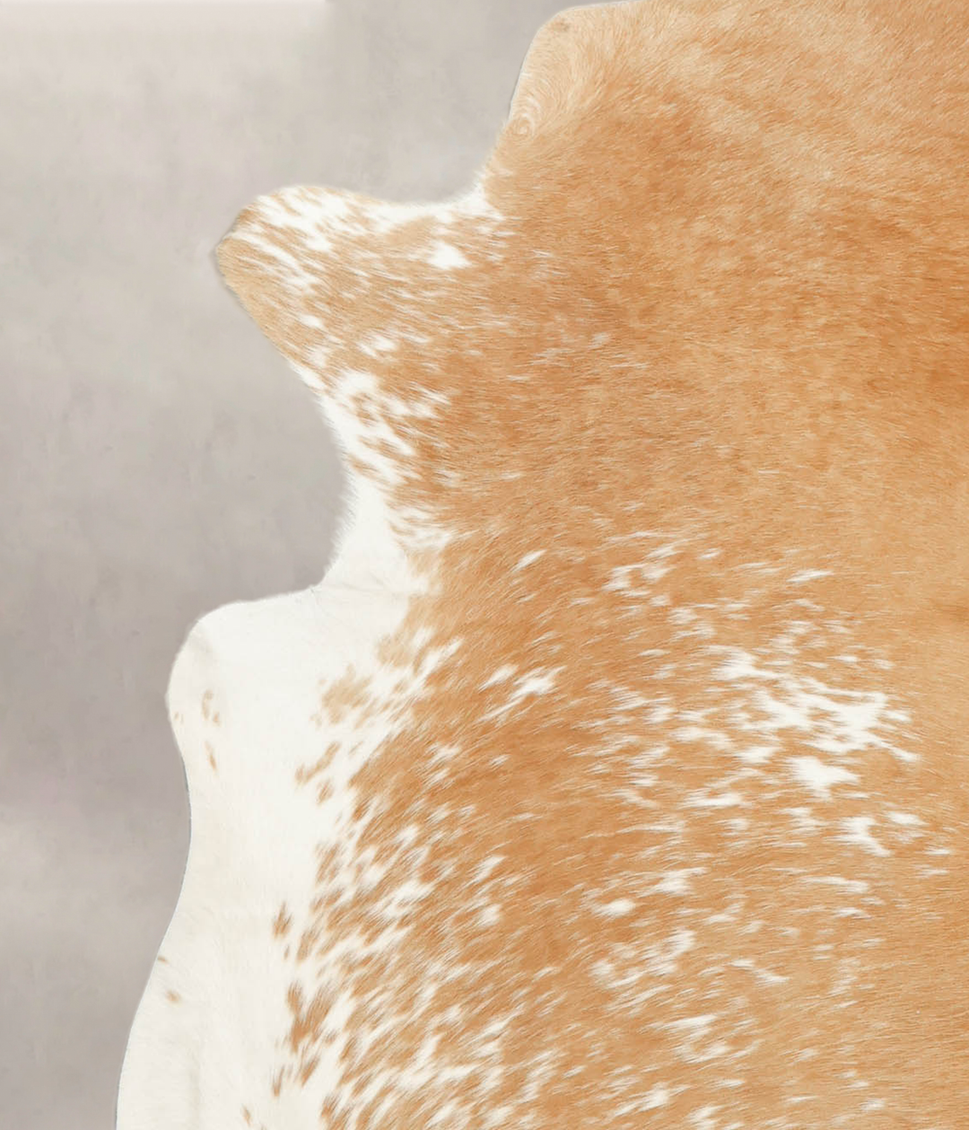 Beige and White X-Large Brazilian Cowhide Rug 7'0"H x 5'10"W #B1264 by