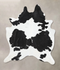 Black and White XX-Large Brazilian Cowhide Rug 8'10