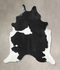 Black and White XX-Large Brazilian Cowhide Rug 8'5