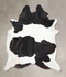 Black and White XX-Large Brazilian Cowhide Rug 8'8