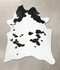 Black and White XX-Large Brazilian Cowhide Rug 9'0