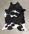 Black and White XX-Large Brazilian Cowhide Rug 9'0