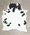 Black and White X-Large Brazilian Cowhide Rug 8'0