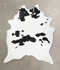 Black and White XX-Large Brazilian Cowhide Rug 8'10