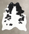 Black and White X-Large Brazilian Cowhide Rug 7'2