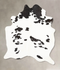 Black and White X-Large Brazilian Cowhide Rug 7'6