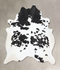 Black and White XX-Large Brazilian Cowhide Rug 8'6