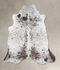 Salt and Pepper Brown Large Brazilian Cowhide Rug 6'2