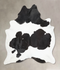 Black and White XX-Large Brazilian Cowhide Rug 8'8