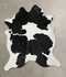 Black and White XX-Large Brazilian Cowhide Rug 7'9