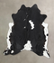 Black and White X-Large Brazilian Cowhide Rug 7'4