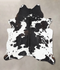 Black and White XX-Large Brazilian Cowhide Rug 8'1