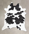 Black and White XX-Large Brazilian Cowhide Rug 8'11