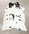Black and White XX-Large Brazilian Cowhide Rug 8'7