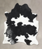 Black and White X-Large Brazilian Cowhide Rug 7'5