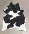 Black and White XX-Large Brazilian Cowhide Rug 8'6