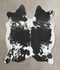 Black and White X-Large Brazilian Cowhide Rug 6'8