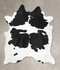 Black and White X-Large Brazilian Cowhide Rug 7'9