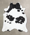 Black and White XX-Large Brazilian Cowhide Rug 8'11