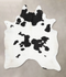 Black and White X-Large Brazilian Cowhide Rug 7'8