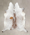 Salt and Pepper Brown X-Large Brazilian Cowhide Rug 7'6