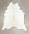 Beige and White XX-Large Brazilian Cowhide Rug 8'4
