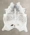 Salt and Pepper Brown XX-Large Brazilian Cowhide Rug 8'6
