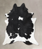 Black and White XX-Large Brazilian Cowhide Rug 9'8