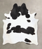 Black and White XX-Large Brazilian Cowhide Rug 9'1