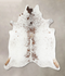 Salt and Pepper Brown XX-Large Brazilian Cowhide Rug 7'7