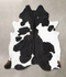 Black and White XX-Large Brazilian Cowhide Rug 8'3