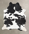 Black and White XX-Large Brazilian Cowhide Rug 8'5