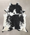 Black and White X-Large Brazilian Cowhide Rug 7'4