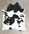 Black and White XX-Large Brazilian Cowhide Rug 8'4