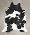 Black and White XX-Large Brazilian Cowhide Rug 8'2