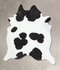 Black and White XX-Large Brazilian Cowhide Rug 8'6